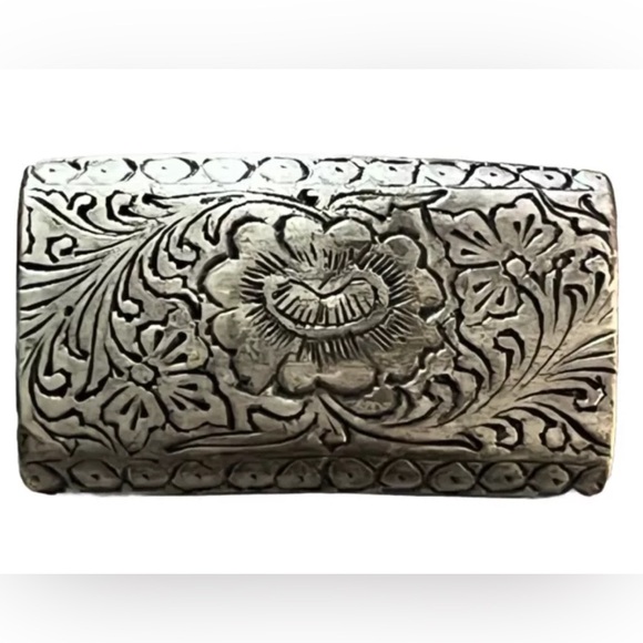 SOLD BADICHI Burgundy Leather Belt With Removable Floral Buckle Israel - Picture 4 of 10